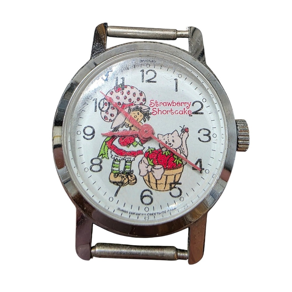 Vintage Bradley Strawberry Shortcake Watch Manual Wind Stainless Steel 033S H3